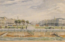 Load image into Gallery viewer, Framed Antique and Vintage Watercolours of Brighton - Brunswick Square