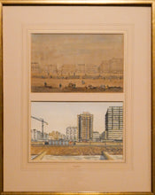 Load image into Gallery viewer, Framed Antique and Vintage Watercolours of Brighton - Kings Road