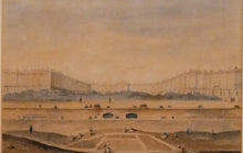 Load image into Gallery viewer, Framed Antique and Vintage Watercolours of Brighton - Lewes Crescent