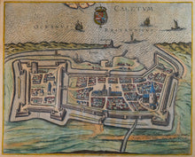 Load image into Gallery viewer, Caletum (Calais) - Antique Copper Engraving 1597