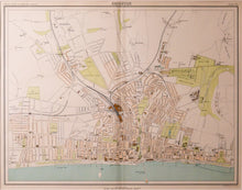 Load image into Gallery viewer, Antique Street Plan of Brighton by Bartholemew circa 1898
