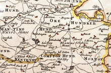 Load image into Gallery viewer, Barkshire - Antique Map by Robert Morden circa 1753