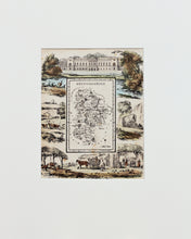 Load image into Gallery viewer, Bedfordshire - Antique Map by R Ramble circa 1845