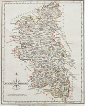 Load image into Gallery viewer, Buckinghamshire - Antique Map by John Cary 1787
