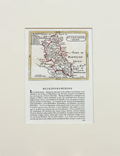 Load image into Gallery viewer, Buckinghamshire - Antique Map with Historical Statistics by Seller/Grose circa 1785