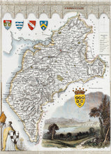 Load image into Gallery viewer, Cumberland - Antique Map by Thomas Moule circa 1843