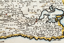 Load image into Gallery viewer, Dorsetshire - Antique Map by Robert Morden circa 1695