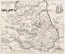 Load image into Gallery viewer, Antique Map of the North East of England - 1637