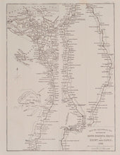 Load image into Gallery viewer, Egypt and Nubia 1849 - Antique Map circa 1852