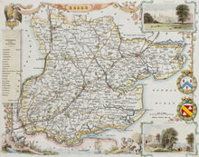 Load image into Gallery viewer, Essex - Antique Map by Thomas Moule circa 1848