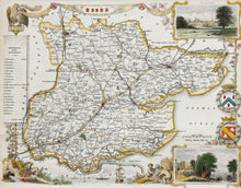 Load image into Gallery viewer, Essex - Antique Map by Thomas Moule circa 1848