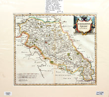 Load image into Gallery viewer, Northamptonshire - Antique Map by Robert Morden circa 1695