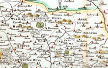 Load image into Gallery viewer, Northamptonshire - Antique Map by Robert Morden circa 1695
