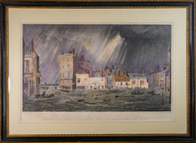 Load image into Gallery viewer, Pool Valley During the Storm at Brighton - Antique Lithograph 1850