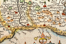 Load image into Gallery viewer, Sussexia Sive Southsex. Olim Pars Regnorum - Antique Map of Sussex 1637