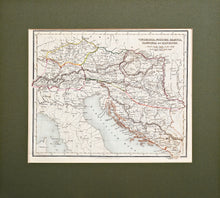 Load image into Gallery viewer, Vindelicia Noricum Rhaetia Pannonia et Illyricum - Antique Map circa 1850