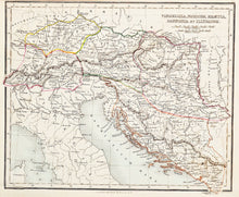 Load image into Gallery viewer, Vindelicia Noricum Rhaetia Pannonia et Illyricum - Antique Map circa 1850