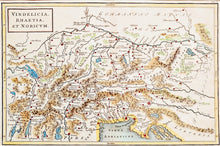 Load image into Gallery viewer, Vindelicia Rhaetia et Noricum - Antique Map circa 1745