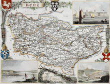 Load image into Gallery viewer, Kent - Antique Map by Thomas Moule circa 1848