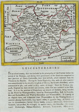 Load image into Gallery viewer, Leicestershire - Antique Map by Seller/Grose 1694 - 1787