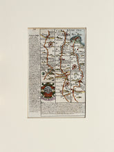 Load image into Gallery viewer, Lamberherst to Rye - Antique Strip Map by Owen/Bowen circa 1720
