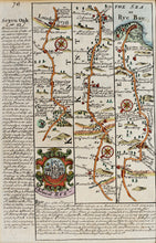 Load image into Gallery viewer, Lamberherst to Rye - Antique Strip Map by Owen/Bowen circa 1720