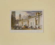 Load image into Gallery viewer, East Front of the Bank of England - Antique Steel Engraving circa 1828