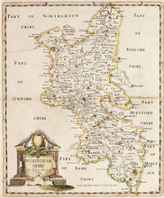Load image into Gallery viewer, Buckinghamshire - Antique Map by Robert Morden 1722