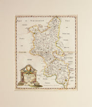 Load image into Gallery viewer, Buckinghamshire - Antique Map by Robert Morden 1722