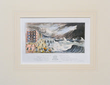 Load image into Gallery viewer, Chain Pier at Brighton During the Late Tempest - Antique Aquatint circa 1880