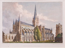 Load image into Gallery viewer, Chichester Cathedral - Antique Steel Engraving, circa 1834