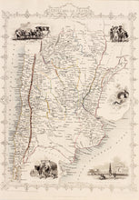 Load image into Gallery viewer, Chili and La Plata - Antique Map circa 1851