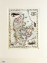 Load image into Gallery viewer, Denmark - Antique Map circa 1851
