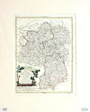 Load image into Gallery viewer, Map of Central France - Antique Map circa 1776