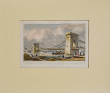 Load image into Gallery viewer, Hammersmith Bridge - Antique Steel Engraving 1828