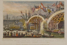 Load image into Gallery viewer, New London Bridge - Antique Steel Engraving circa 1828