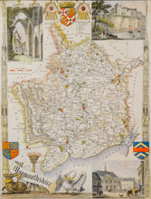 Load image into Gallery viewer, Monmouthshire - Antique Map by Thomas Moule circa 1838 - 46