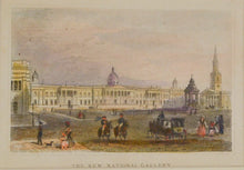 Load image into Gallery viewer, The New National Gallery - Antique Steel Engraving circa 1858