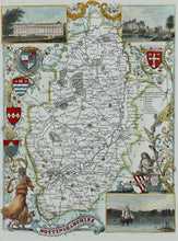 Load image into Gallery viewer, Nottinghamshire - Antique Map by Thomas Moule circa 1842