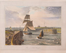 Load image into Gallery viewer, Pier at Little Hampton - Antique Aquatint 1823