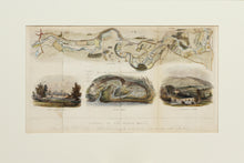Load image into Gallery viewer, Course of the River Mole - Antique Map with Illustrations by N Whittock 1841