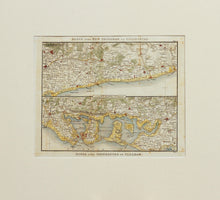 Load image into Gallery viewer, Two Route Maps of the Sussex Coast - Antique Map by Paterson circa 1824