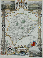 Load image into Gallery viewer, Rutlandshire - Antique Map by Thomas Moule circa 1843