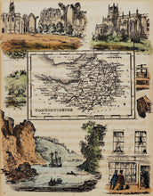 Load image into Gallery viewer, Somersetshire - Antique Map by R Ramble circa 1845