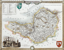 Load image into Gallery viewer, Somersetshire - Antique Map by Thomas Moule 1836 - 1848