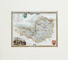 Load image into Gallery viewer, Somersetshire - Antique Map by Thomas Moule 1836 - 1848