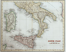 Load image into Gallery viewer, South Italy - Antique Map circa 1836