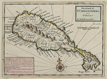 Load image into Gallery viewer, The Island of St Christophers alias St Kitts - Antique Map by H Moll 1729/32