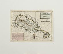 Load image into Gallery viewer, The Island of St Christophers alias St Kitts - Antique Map by H Moll 1729/32