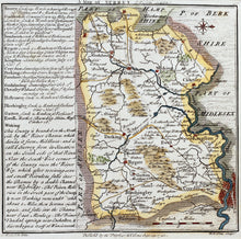 Load image into Gallery viewer, A Map of Surrey - Antique Map by WH Toms 1742